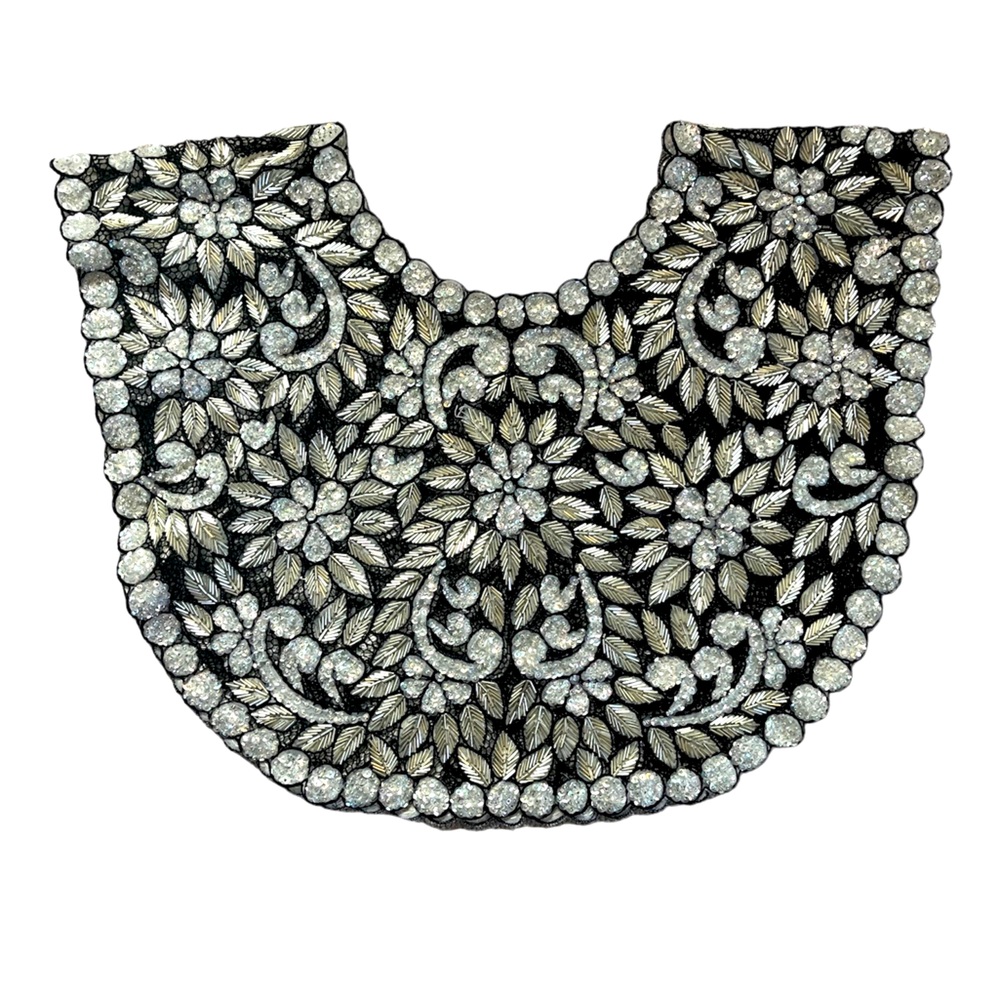 Vintage hand beaded over the head cape